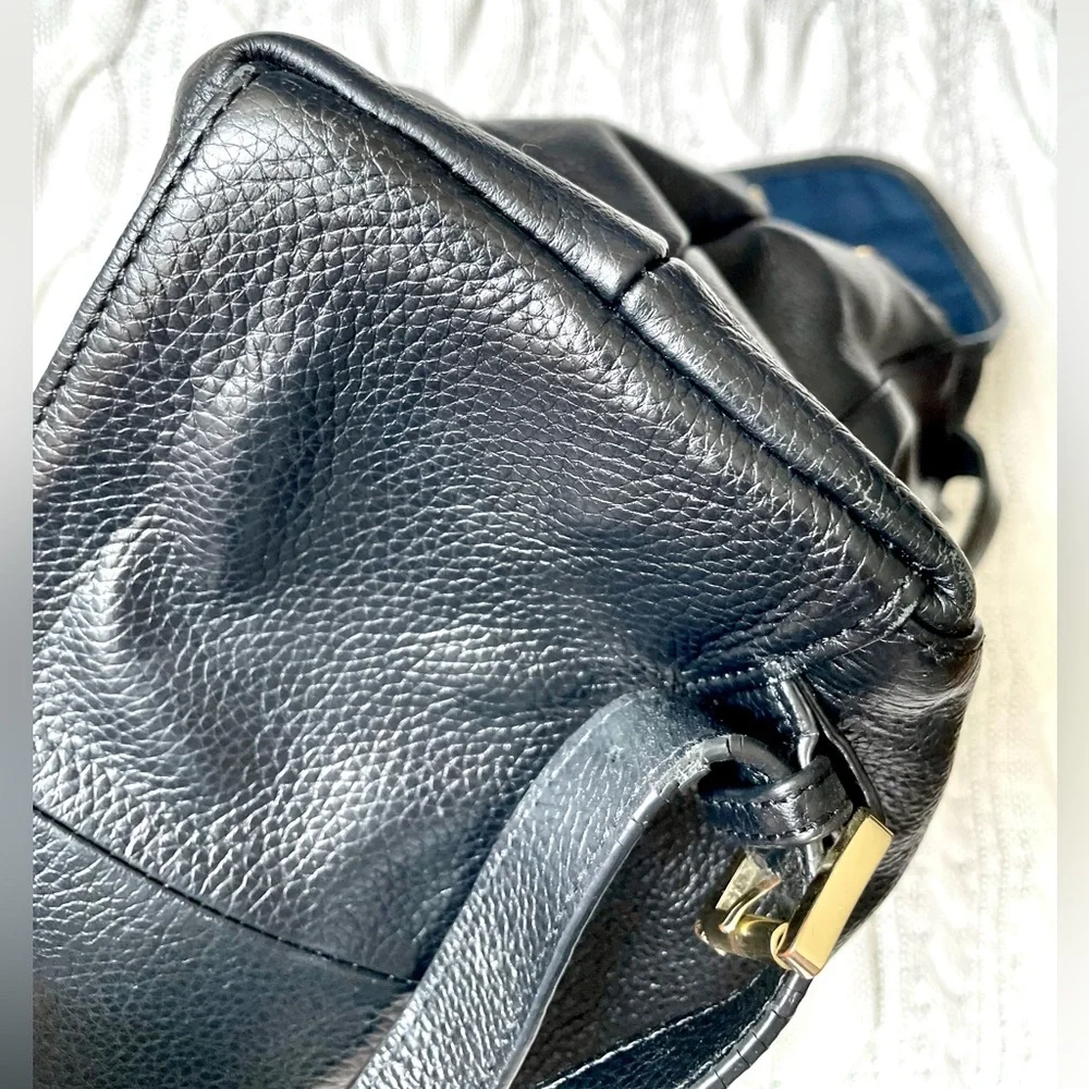 Tommy Hilfiger Women’s Black Genuine Leather Backpack | Minimalist Casual - Picture 6 of 10